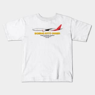 Boeing B777-300ER - Virgin Australia Airlines "Interim Colours" Kids T-Shirt